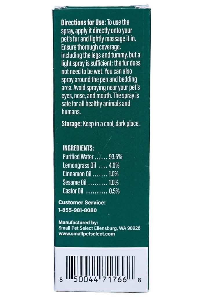 Pestavert Spray - Human-Grade Flea & Tick Control for Small Pets, 100% Natural - 4oz