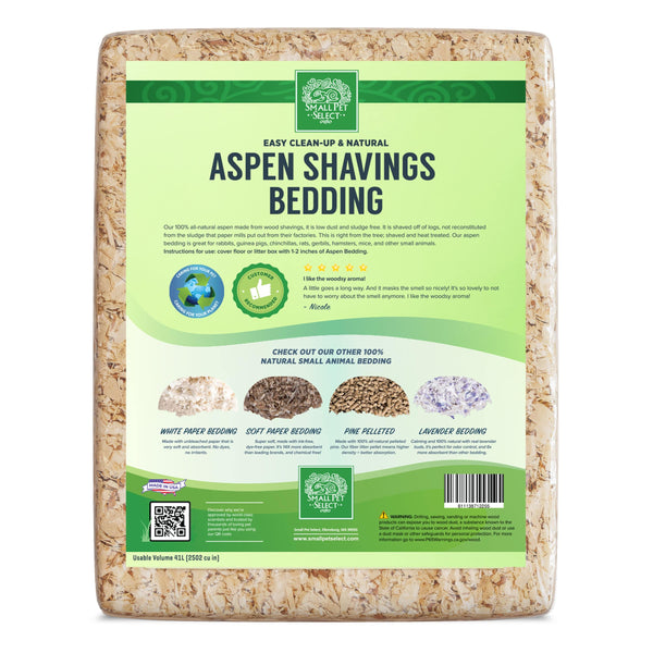 Aspen shavings bedding Small Pet Select UK