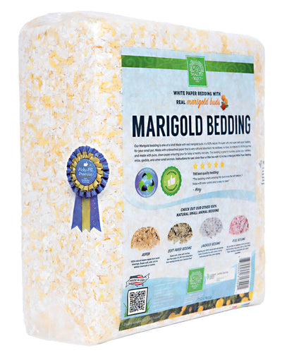 Marigold White Paper Bedding