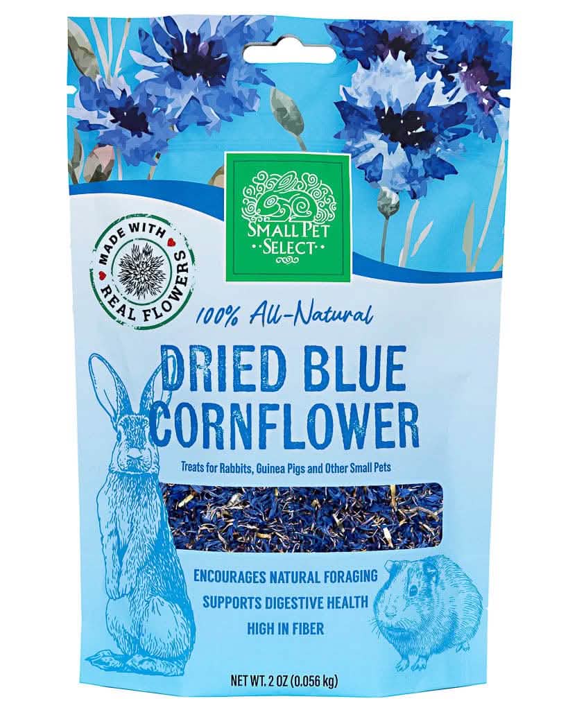 Blue Cornflower – 100% Natural Foraging Treat for Rabbits & Small Pets – 2oz (56g)