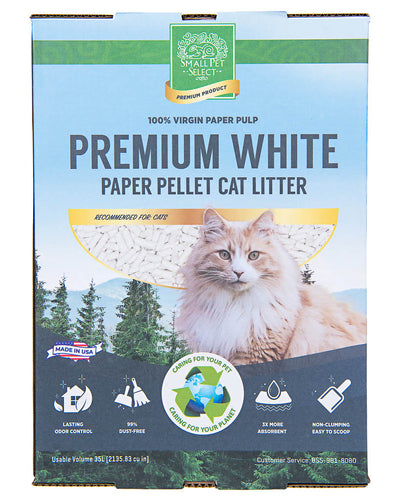 Premium White Paper Pellet Cat Litter