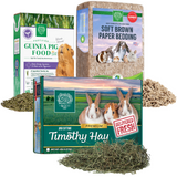 3rd Cut Timothy, Guinea Pig Food Pellets & Bedding
