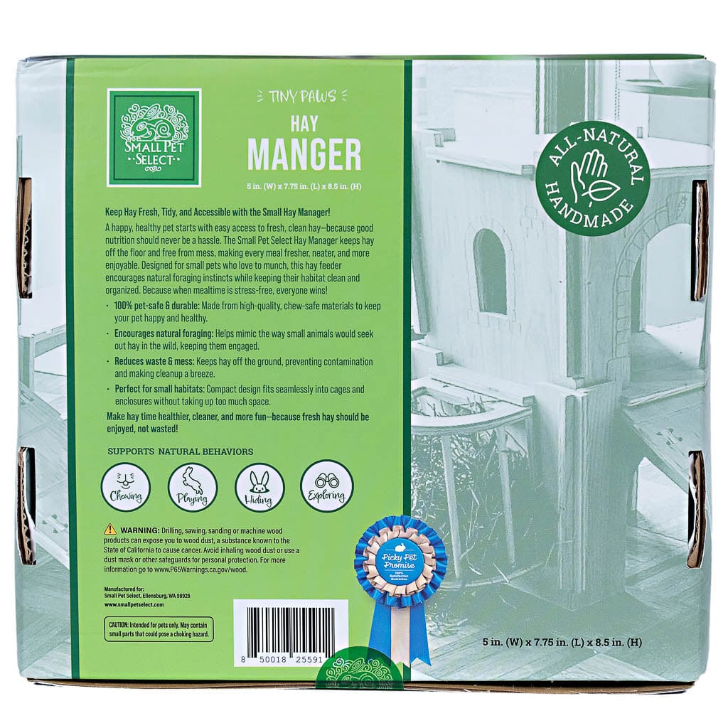 Tiny Paws - Small Hay Manger For Habitats