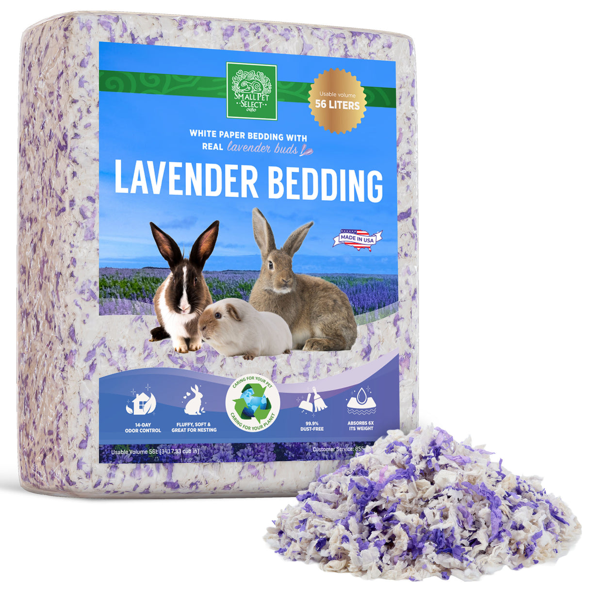 Lavender Unbleached Paper Bedding