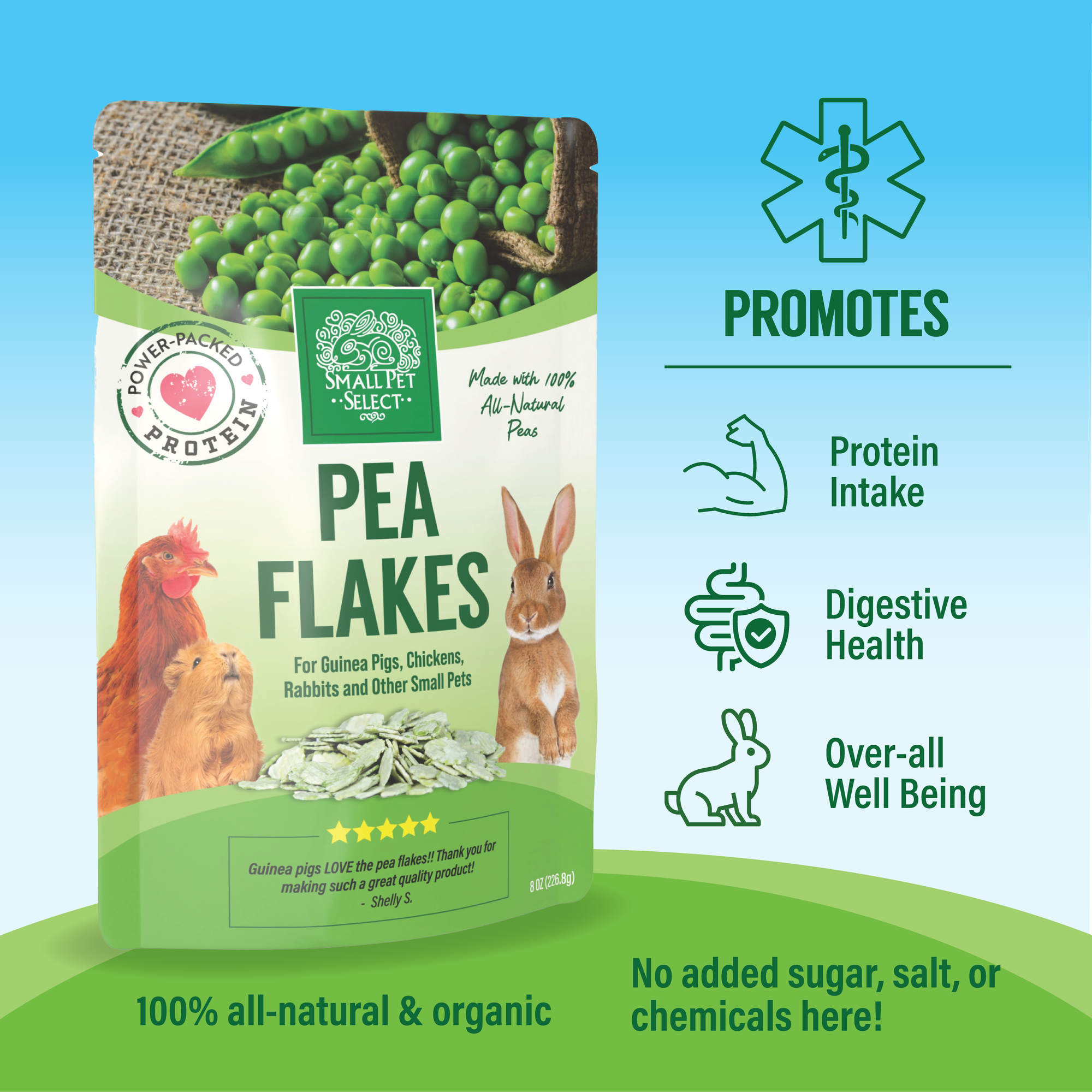 Pea Flakes Small Pet Select UK