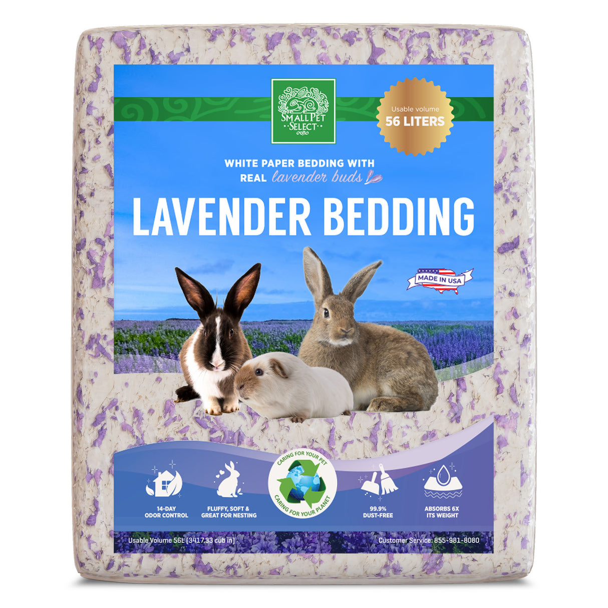 Lavender Unbleached Paper Bedding