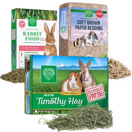2nd Cut Timothy, Rabbit Food Pellets & Bedding