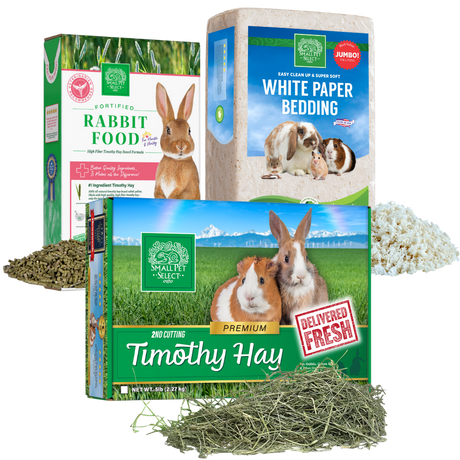 2nd Cut Timothy, Rabbit Food Pellets & Bedding