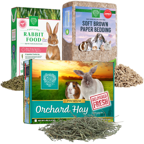 Orchard Hay, Rabbit Food Pellets & Bedding