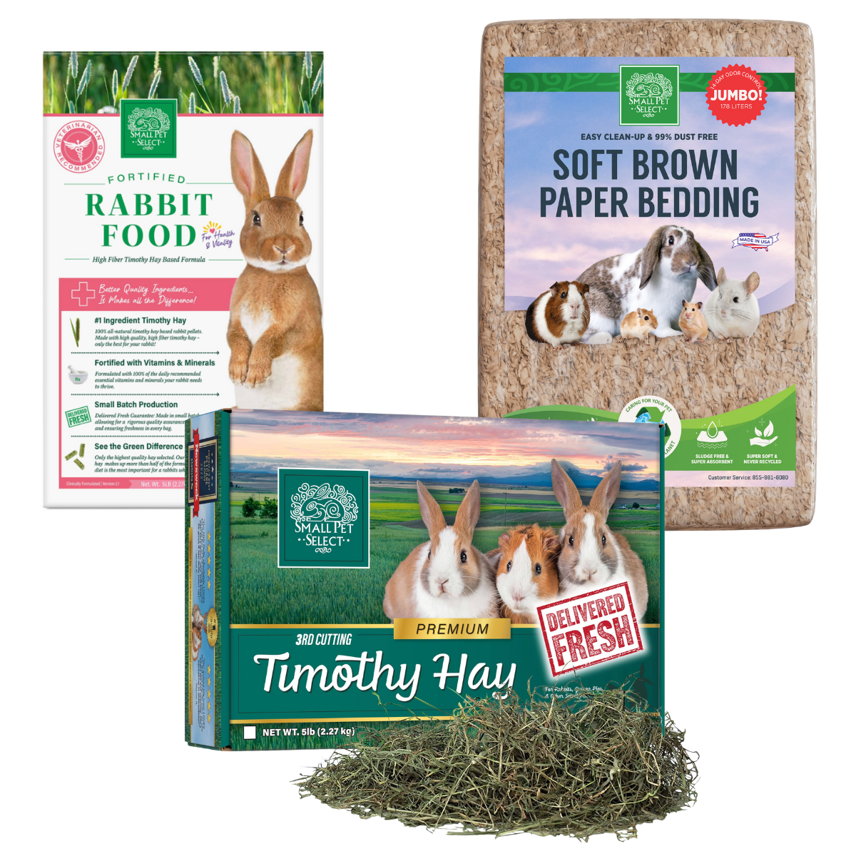 Equine pellets for clearance rabbits